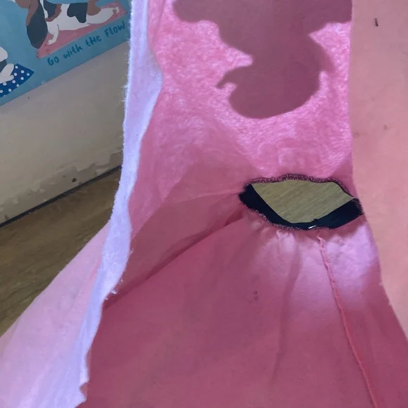 Little girls, pink and black poodle skirt Halloween costume